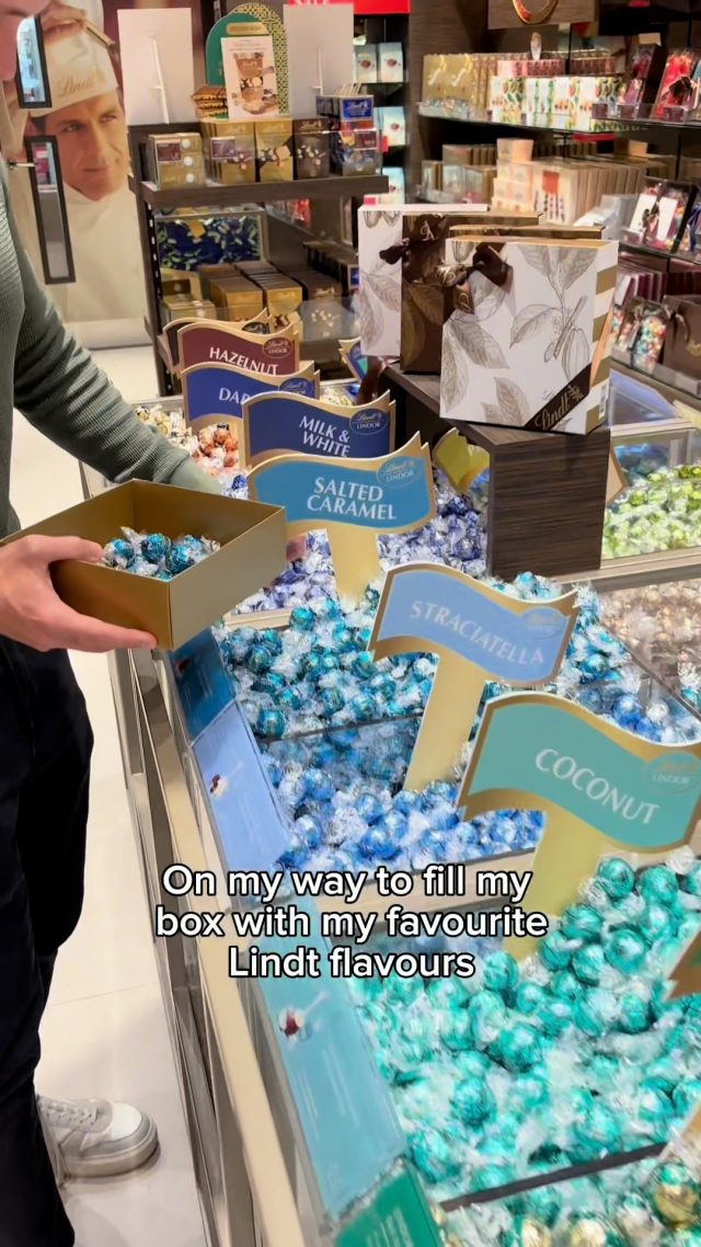 Filling this box like my life depends on it 😮‍💨🍬 @lindtuk#ChocGoals #LindtLovers #SweetTreats #LivingstonDesignerOutlet