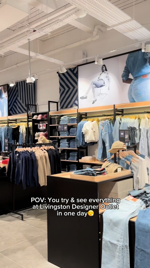 Shopping: because cardio doesn’t have to be boring 🛍️ #LivingstonDesignerOutlet #RetailTherapy #Cardio