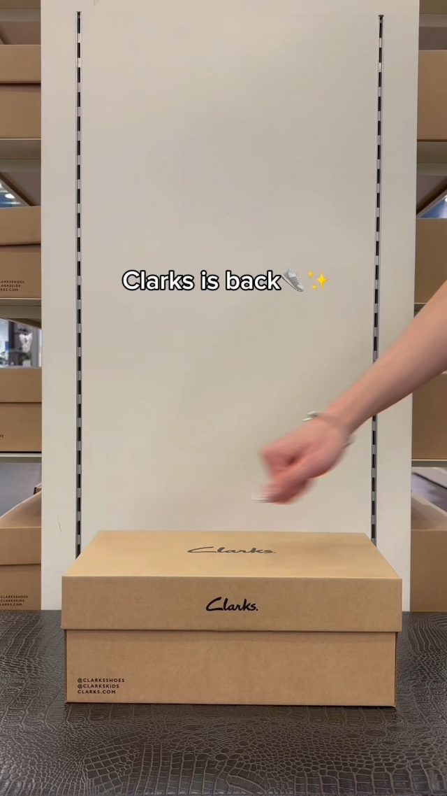 Step into something new. @clarksshoes is back and better than ever. 👞✨#Clarks #ClarksReopening #StepInStyle #ShoeGoals #LivingstonDesignerOutlet