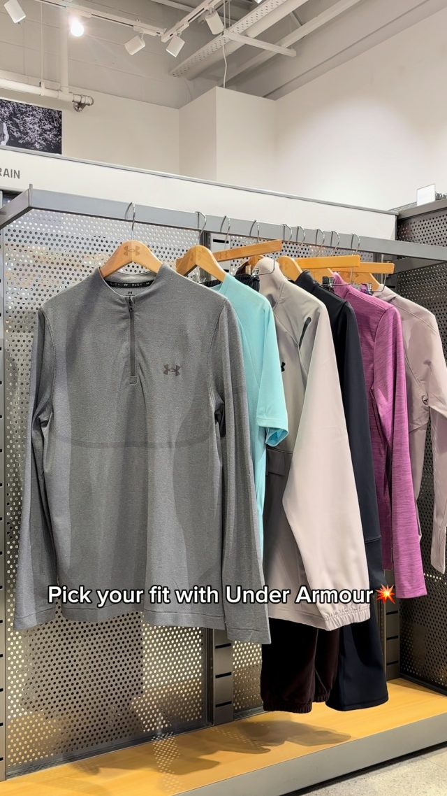From rail to real life ⚡@underarmour is made to perform. #UnderArmour #ActivewearStyle #PerformanceGear #LivingstonDesignerOutlet