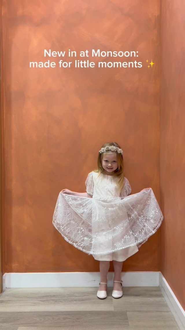 Main character energy 💅Monsoon’s kids dresses are bringing all the confidence (and twirls) 💛
