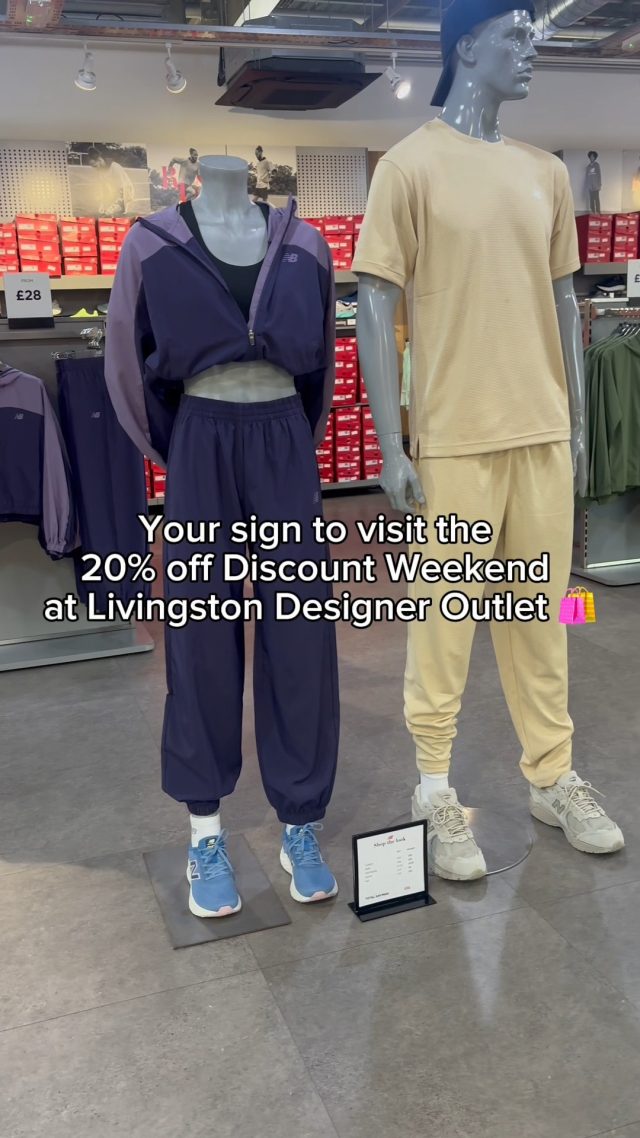 Outlet shopping, but better 🛍️✨Discount weekend means those everyday savings go even further, too good to miss. Discounts available until 3rd May!