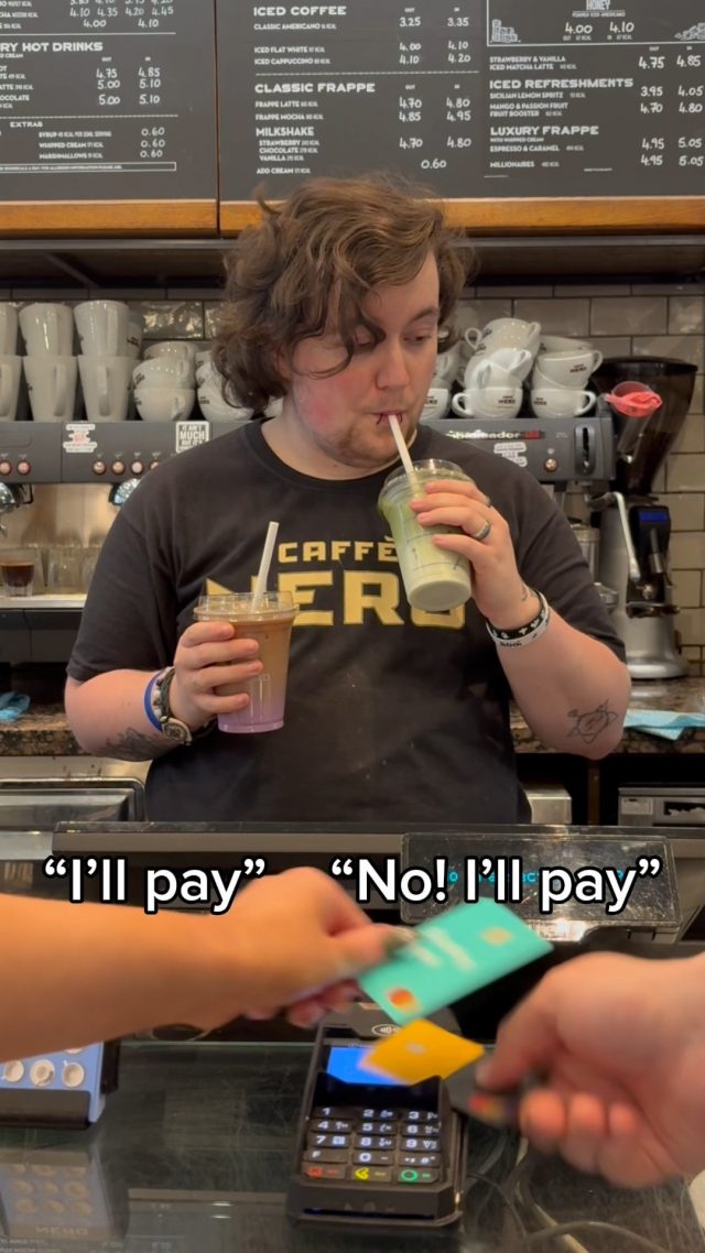 Tag the friend who never lets you pay ☕️ @caffenero
