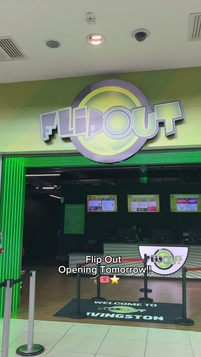 The wait is almost over… 👀@flipoutlivingston officially opens TOMORROW! 🙌Get ready, Livingston, it’s time to bounce!