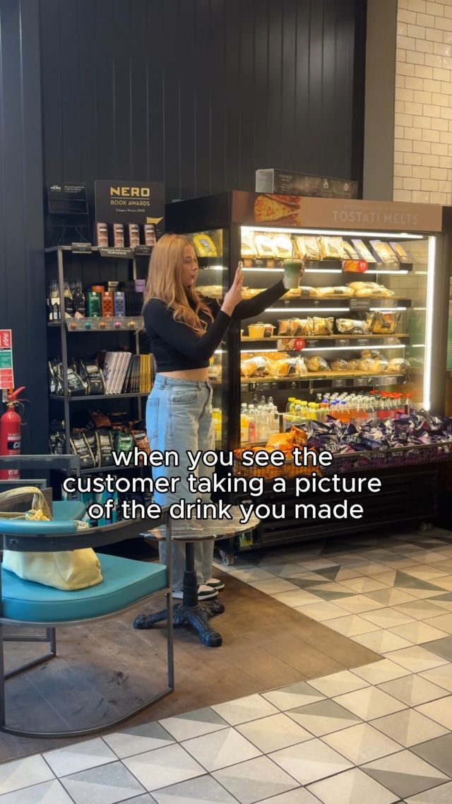 Consider this the ultimate barista seal of approval 👀☕️ @caffenero